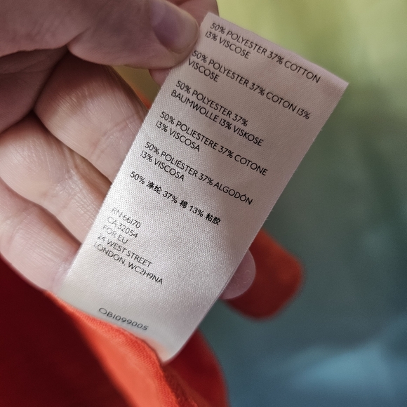 Free People Orange We The Free Tiered Swing Tunic - Picture 5 of 6